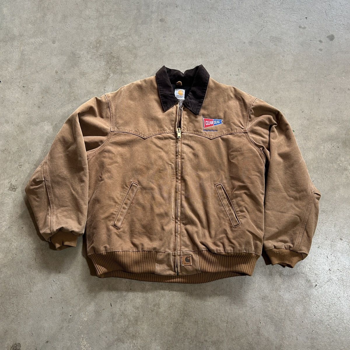 Carhartt × Carhartt Wip × Vintage Vtg Carhartt J14 BRN Santa Fe