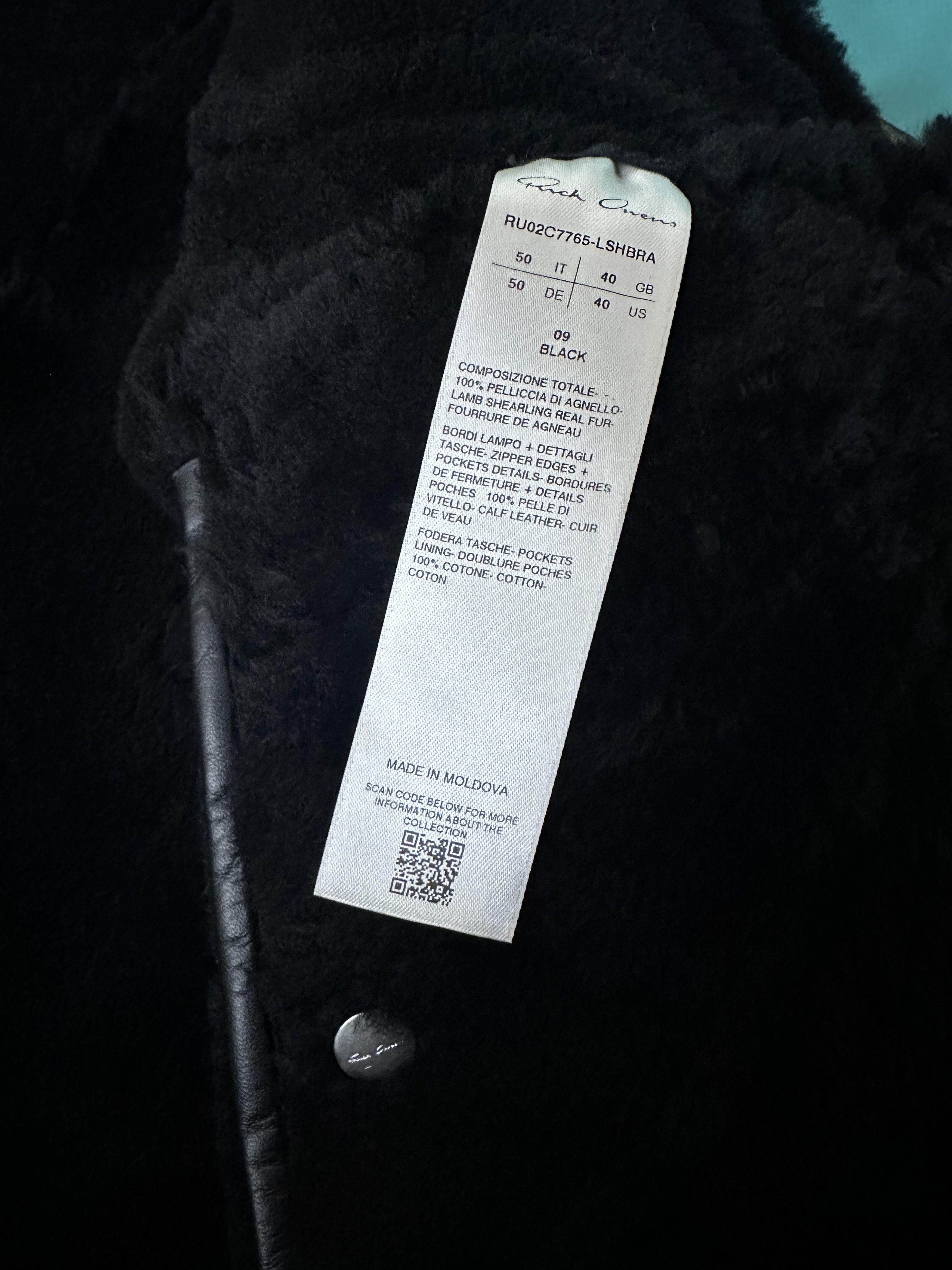Rick Owens RICK OWENS FW23 LUXOR SEALED WINDBREAKER SHEARLING RADIANCE Size US M / EU 48-50 / 2 - 6 Thumbnail