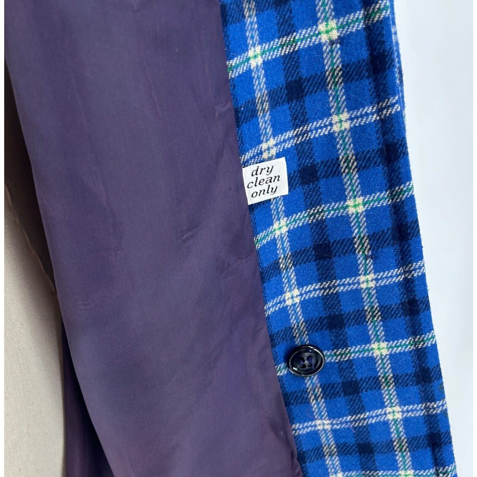 Pendleton 60s/70s Pendleton Blue Plaid 100% WOOL Preppy Jacket Size M Size M / US 6-8 / IT 42-44 - 7 Thumbnail
