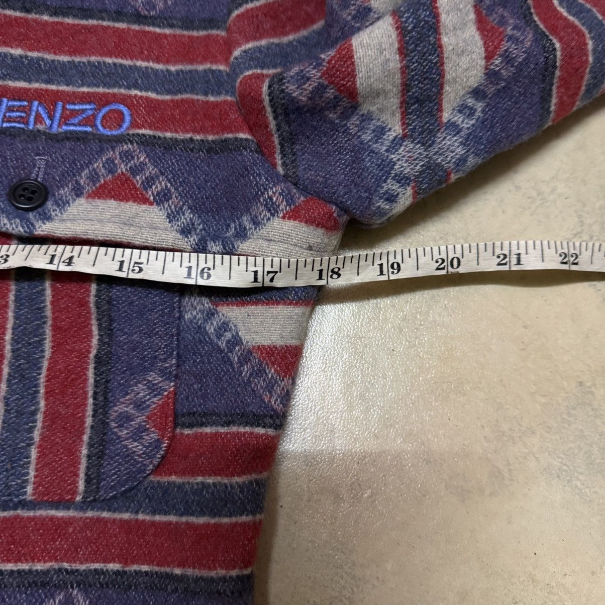 Kenzo Kenzo Navajo Motive Zipper Wool Jacket Size US S / EU 44-46 / 1 - 6 Thumbnail