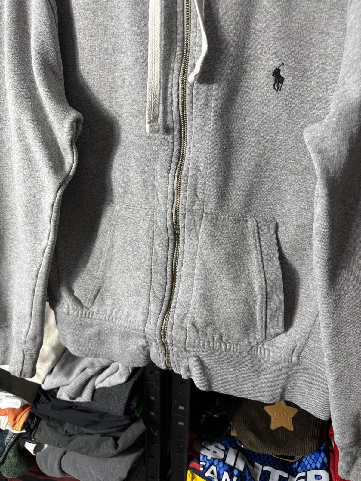 Polo Ralph Lauren Vintage Polo Ralph Lauren Zip Hoodie Grey Pony Logo Full Zip Size US S / EU 44-46 / 1 - 5 Thumbnail