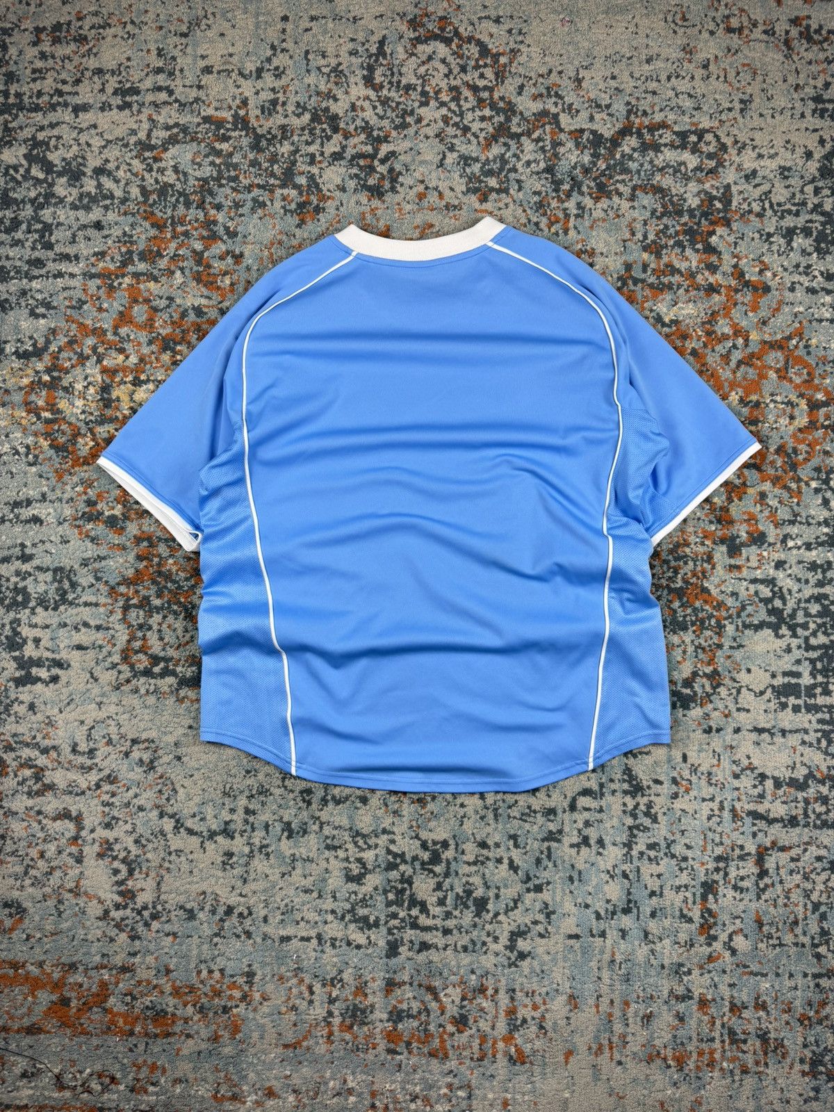 Nike × Vintage Vintage Y2K Nike soccer football blokecore jersey baby blue Size US XL / EU 56 / 4 - 2 Thumbnail