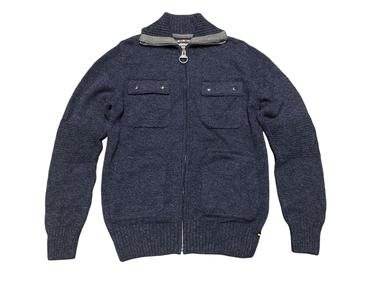 Barbour RARE🔥Barbour Motorcycle Knit Wool Zipper Jacket Size US M / EU 48-50 / 2 - 1 Thumbnail