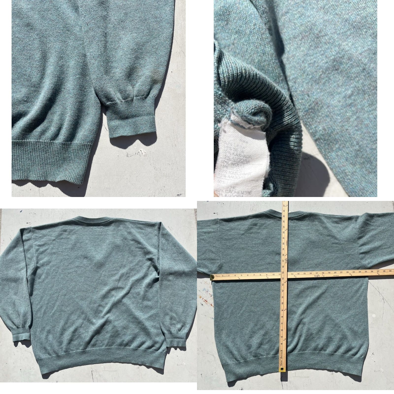 Vintage VINTAGE Tessitore Men’s Sweater Green Solid NO SIZE Italian Cashmere Classic EU Size US XL / EU 56 / 4 - 8 Thumbnail