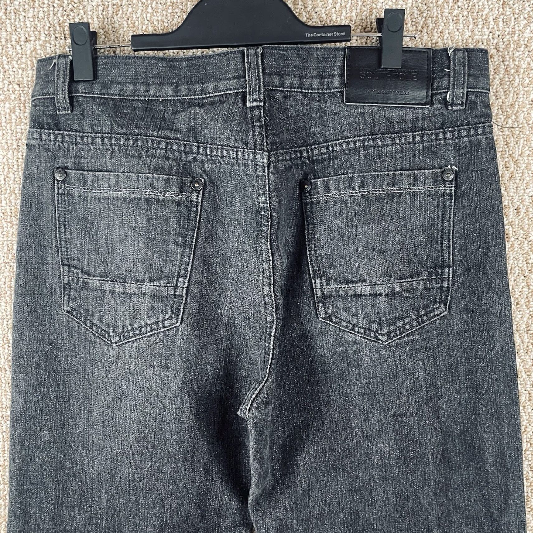 Southpole VINTAGE Southpole Jeans 36x30 Black Denim Grunge 5-Pocket Relaxed Wide-Leg Mens Jeans Size US 36 / EU 52 - 6 Thumbnail