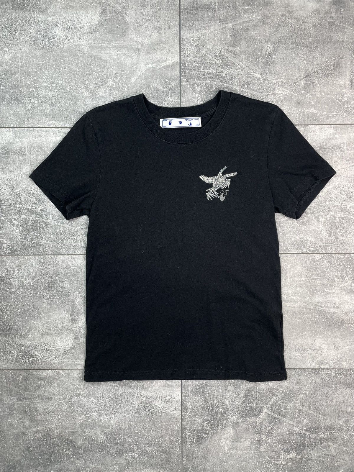 Off-White Off White Black Big Logo T-Shirt Size US S / EU 44-46 / 1 - 2 Thumbnail
