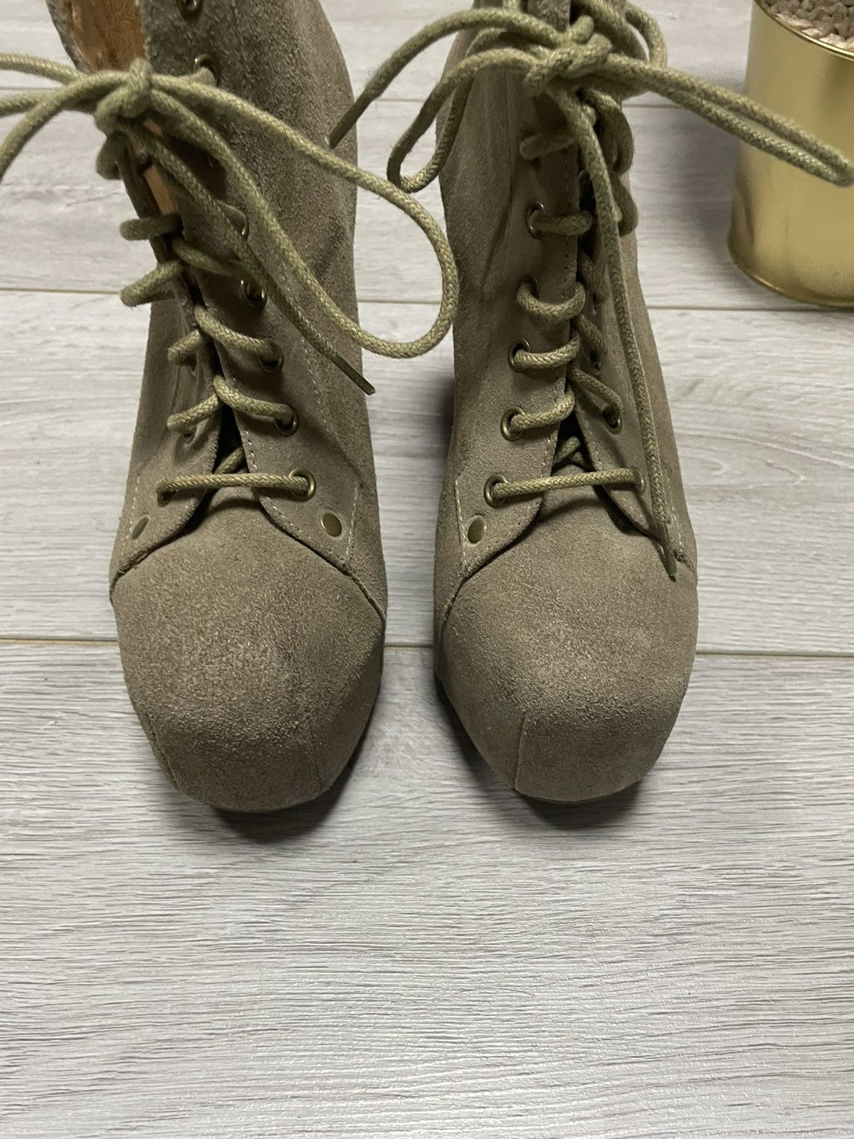 Jeffrey Campbell Campbell suede leather heels laces shoes Size US 6 / IT 36 - 9 Thumbnail