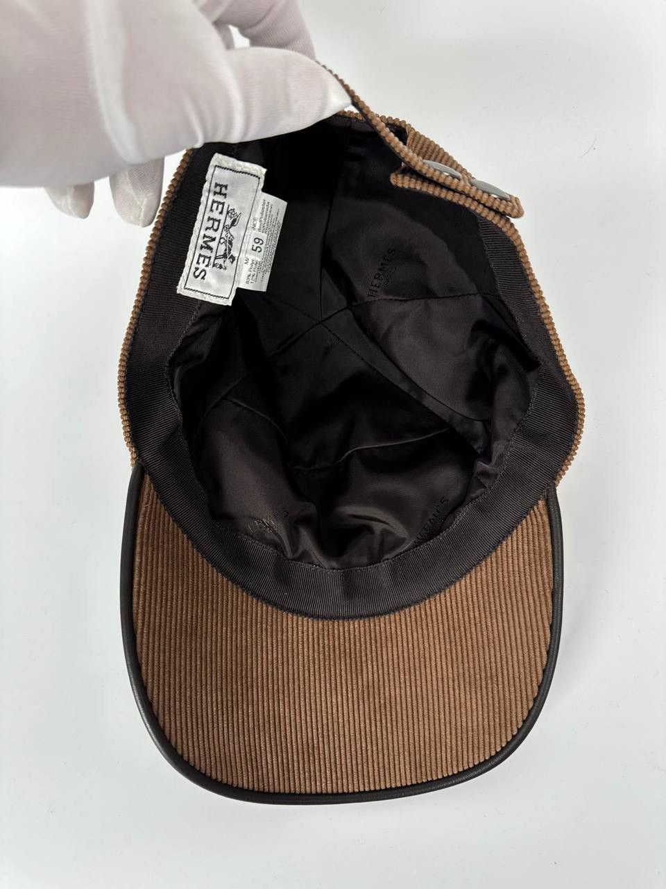 Hermes Hermes Corduroy Logo Cap Size ONE SIZE - 7 Thumbnail