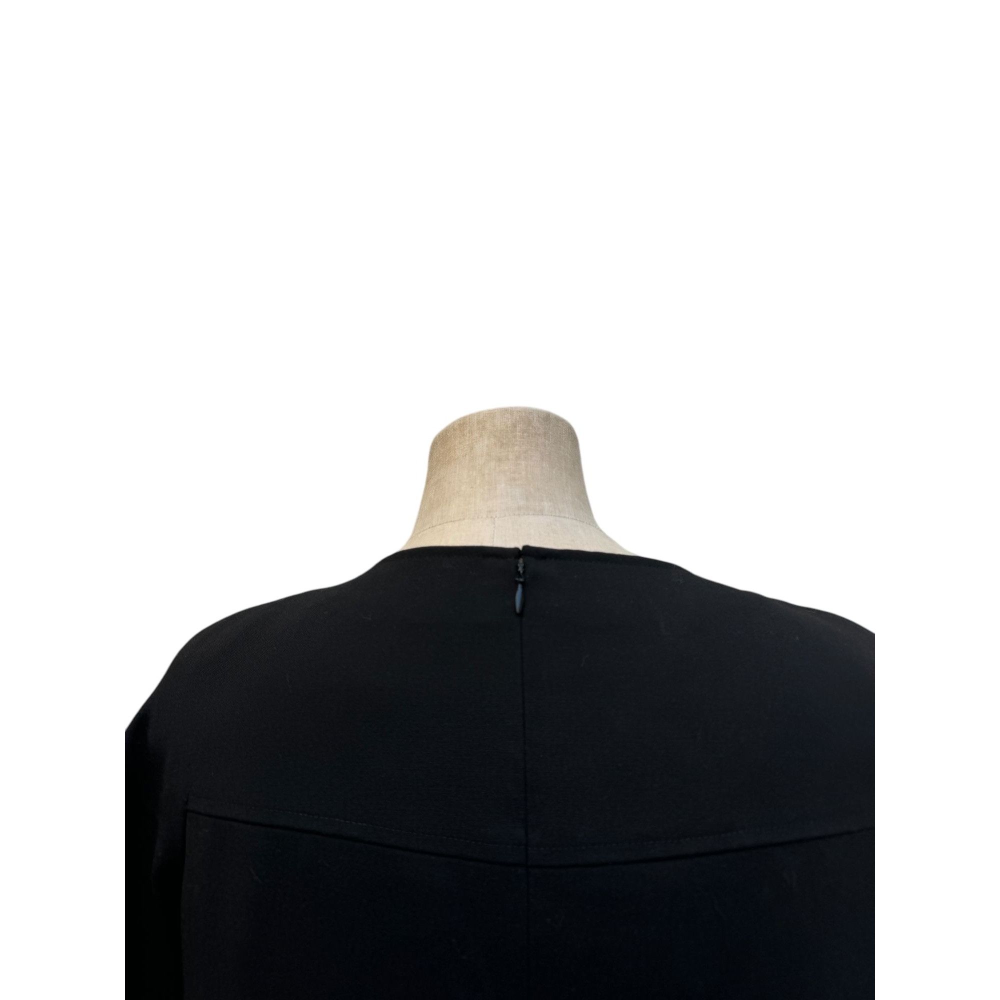 Balenciaga Vintage Black Wool Dress Size M / US 6-8 / IT 42-44 - 3 Thumbnail