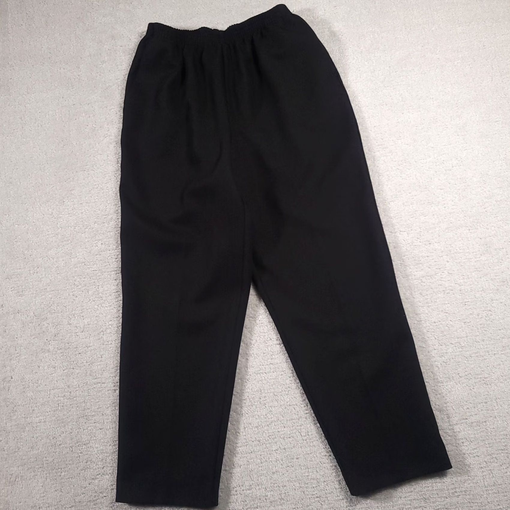 Vintage VINTAGE Alfred Dunner Pants Women's 12 Black Classic High Rise Pull On Made In USA Vtg Size 34" / US 12 / IT 48 - 2 Thumbnail