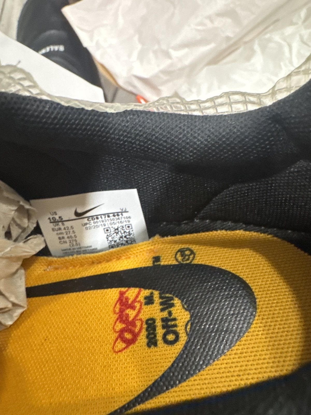Nike vapor street off white Size US 9 / EU 42 - 4 Thumbnail