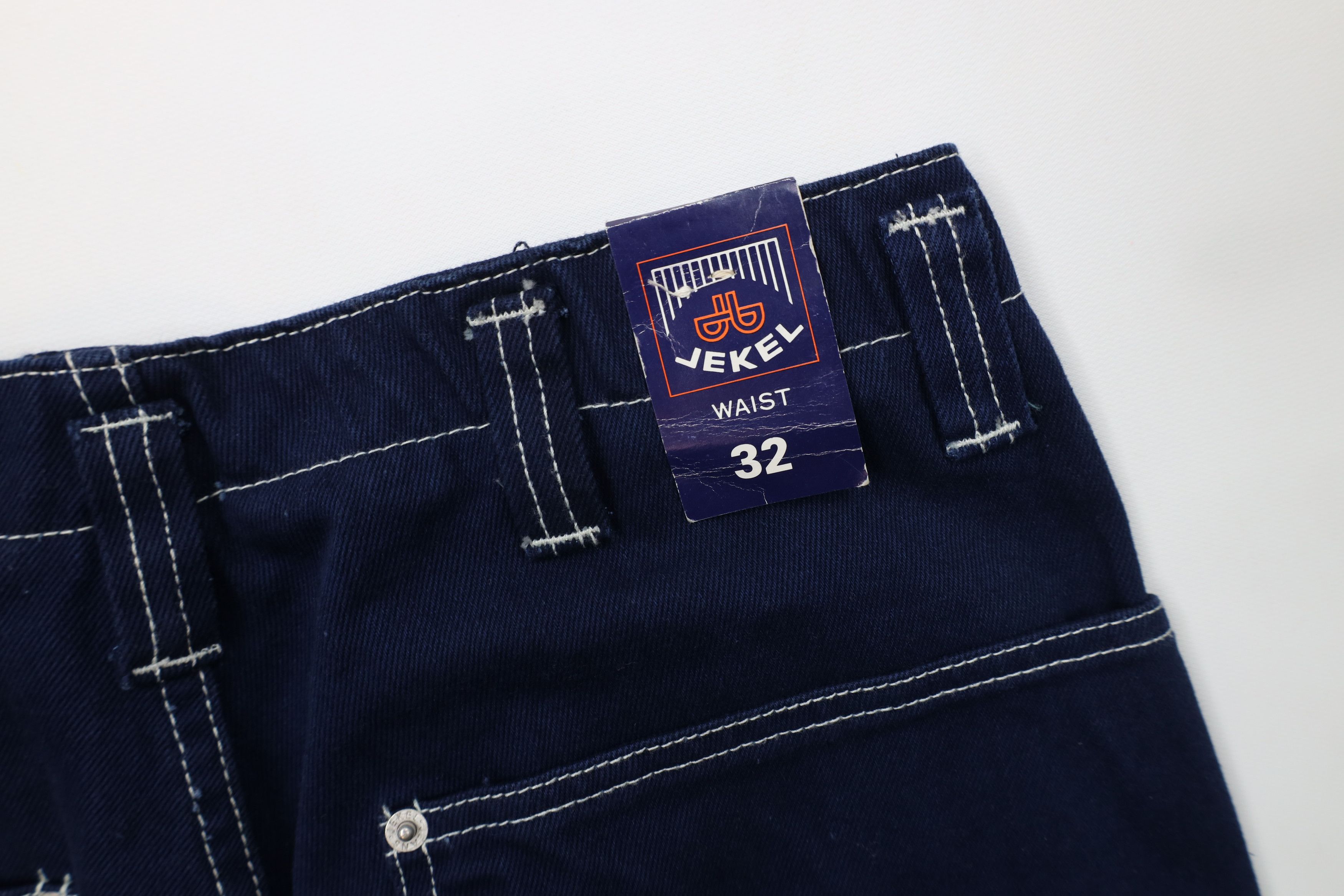 Vintage Deadstock Vintage 90s Streetwear Pocket Wide Leg Jeans Blue Size US 30 / EU 46 - 15 Thumbnail