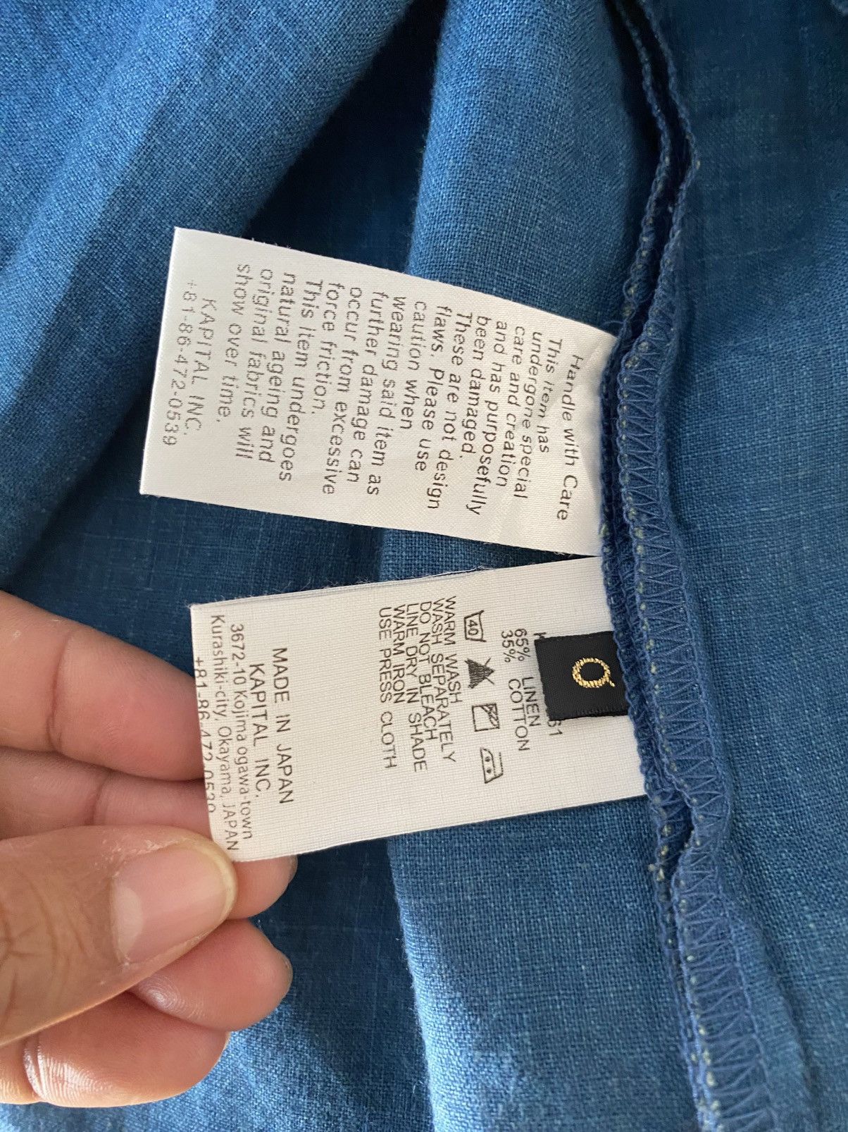 Kapital KAPITAL Indigo Patchwork Denim Blouse Size XS / US 0-2 / IT 36-38 - 4 Thumbnail