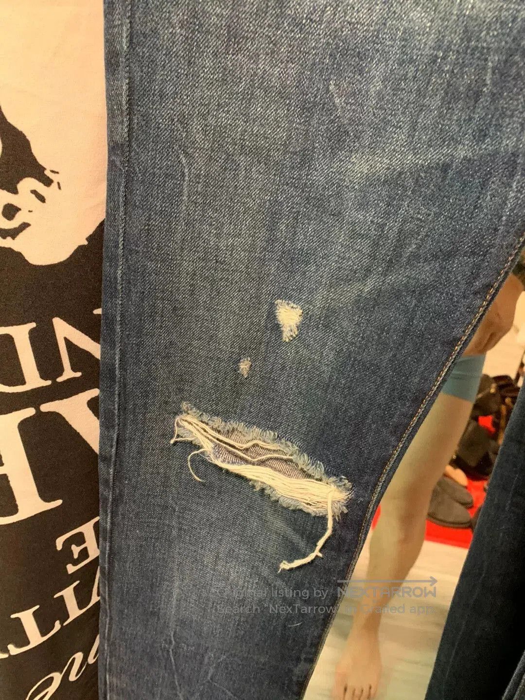 Saint Laurent Paris saint laurent new distressed blue jeans. Size US 29 - 2 Thumbnail