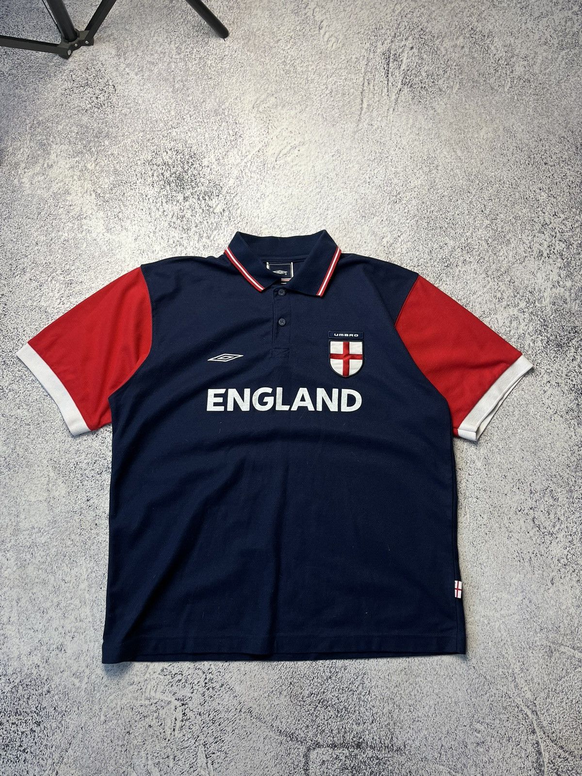 Umbro Vintage Umbro England soccer jersey polo size M Size US M / EU 48-50 / 2 - 4 Thumbnail