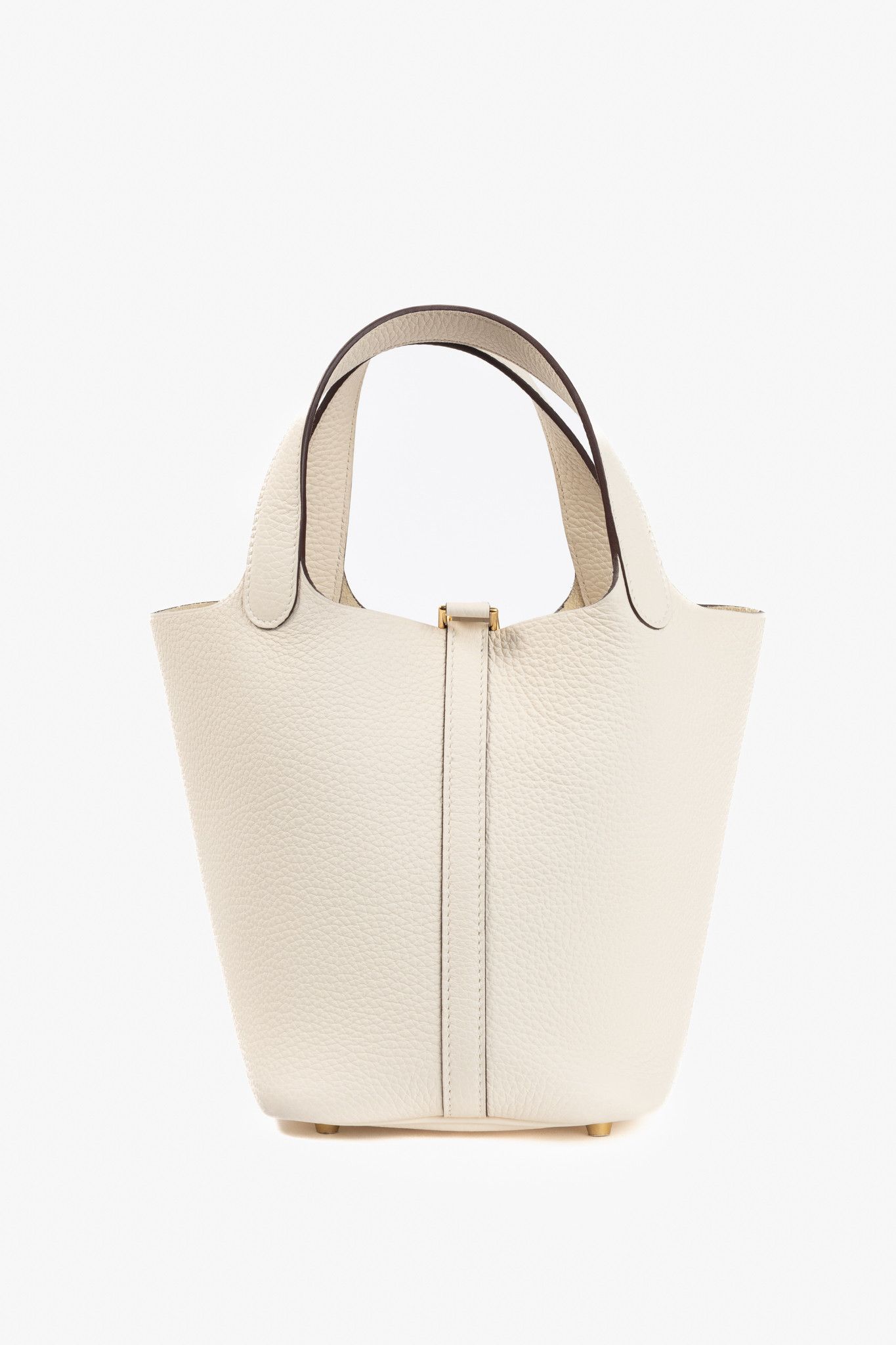 Hermes Hermes Picotin Lock 18 Beton Taurillon Clemence Leather Tote Size ONE SIZE - 4 Thumbnail