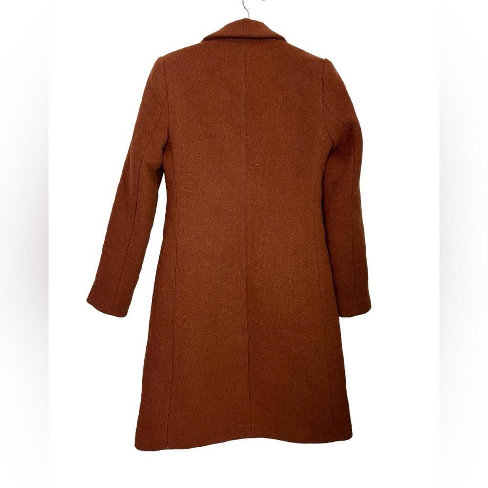 Designer House of Harlow 1960 l Brown Wool Blend Long Peacoat XS Size XS / US 0-2 / IT 36-38 - 2 Thumbnail