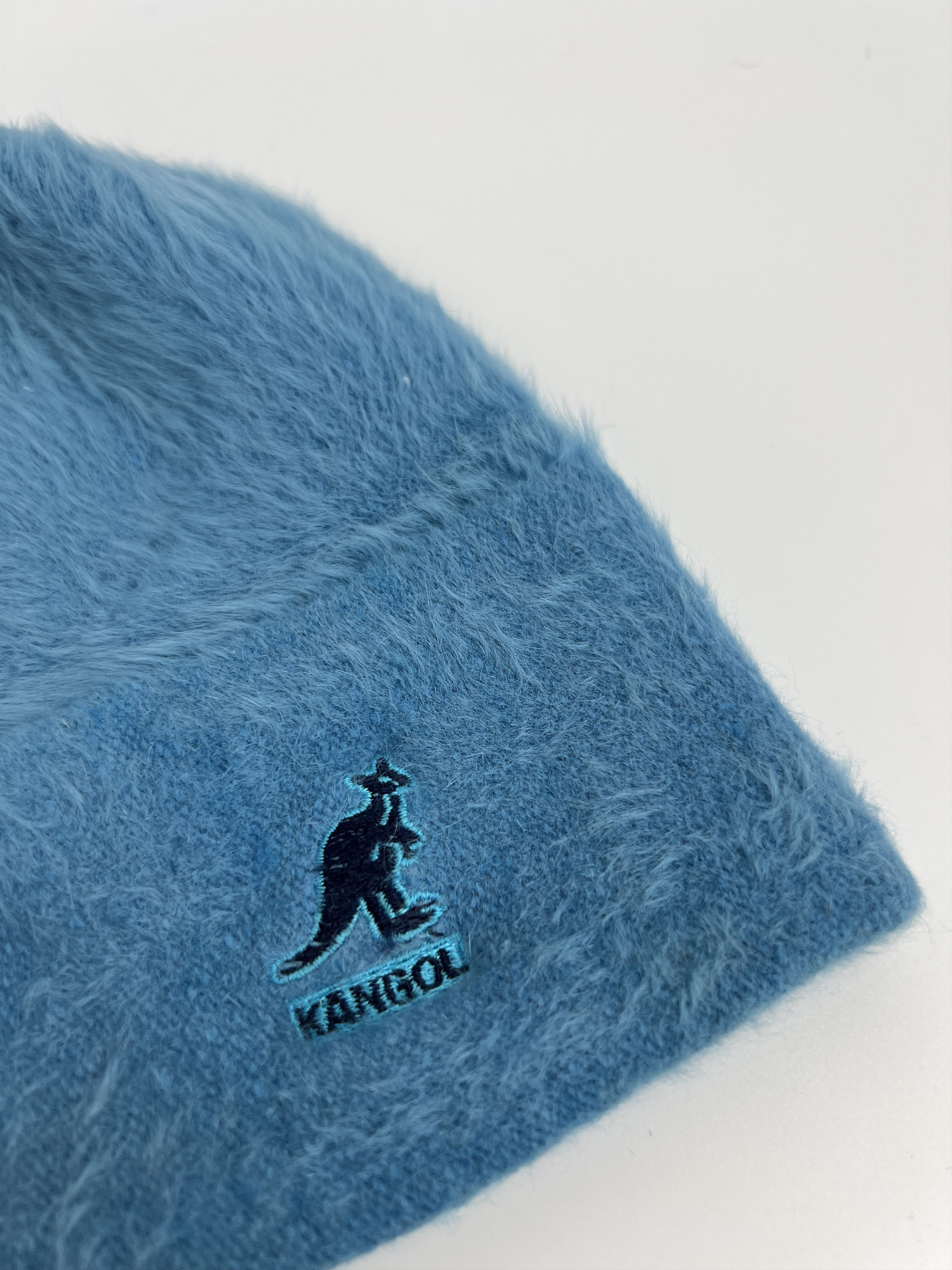 Kangol Vintage y2k Kangol Angora Mohair Blue Fuzzy Beanie Hat Size ONE SIZE - 5 Thumbnail
