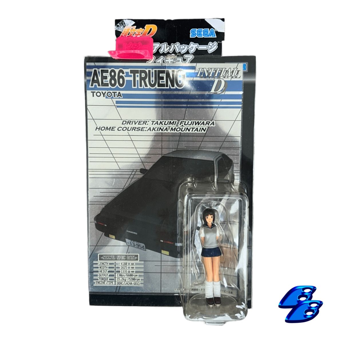 Anime Initial D vtg 2003 figure with AE86 metallic poster Size ONE SIZE - 1 Thumbnail