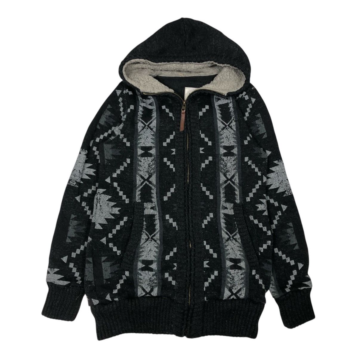 Japanese Brand 📌Vintage Billabong Bomber Jacket Fur Hoodie Navajo Aztec Size US M / EU 48-50 / 2 - 1 Thumbnail