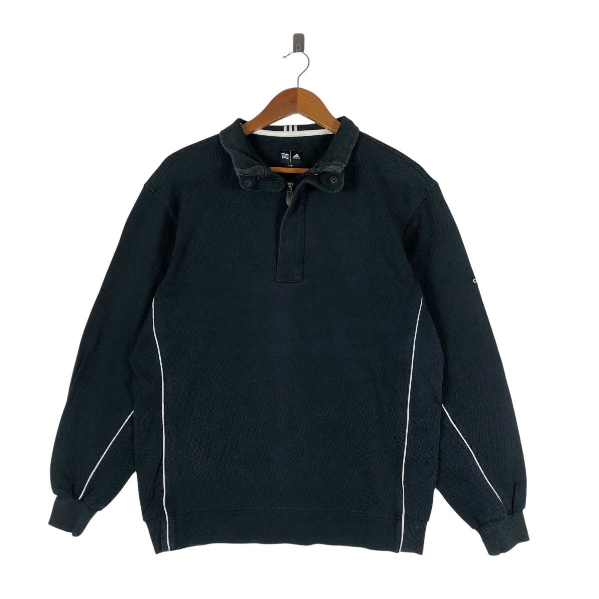 Adidas ADIDAS Sportswear Half Zip Sweatshirt Size US L / EU 52-54 / 3 - 1 Thumbnail
