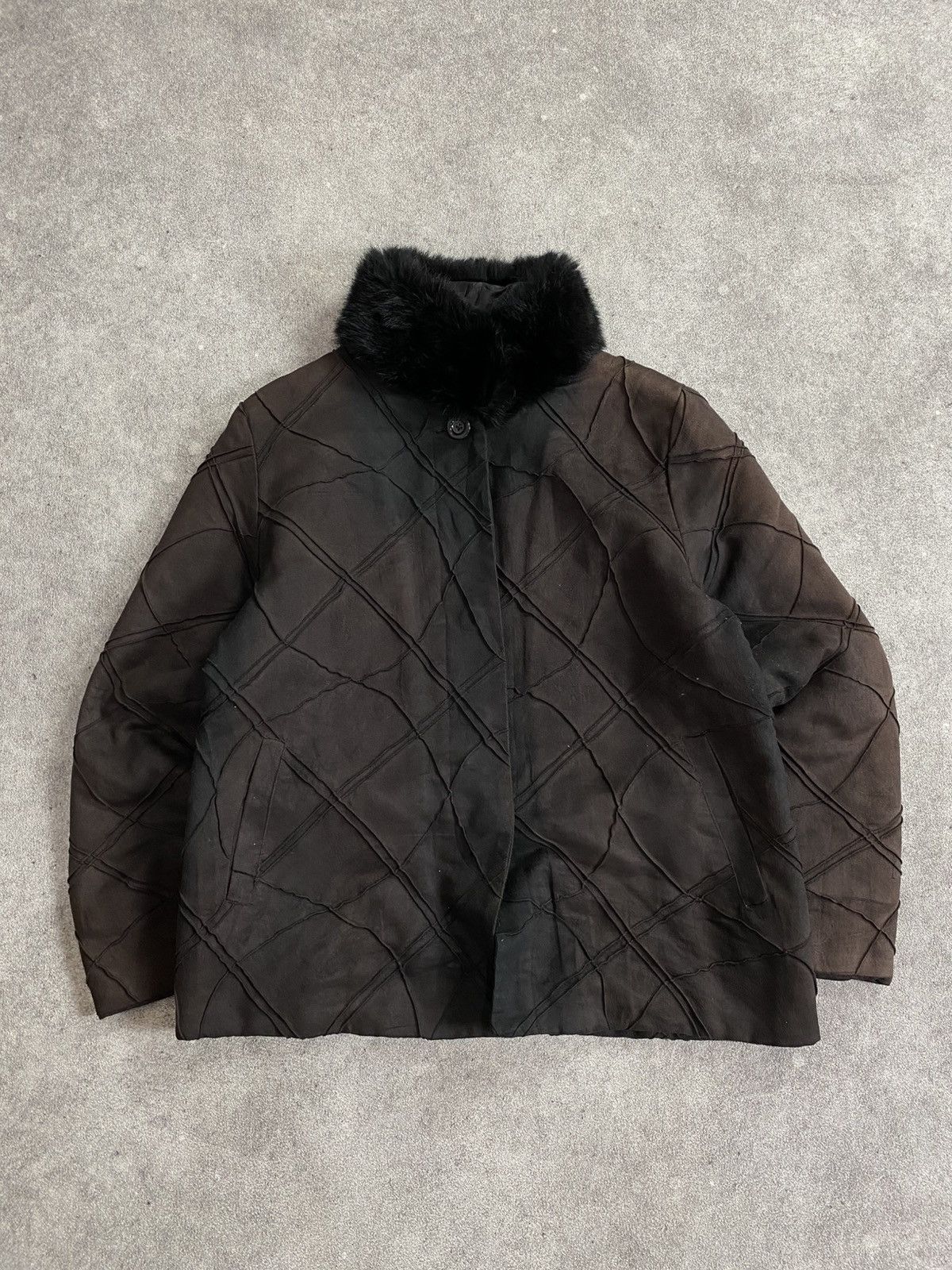 If Six Was Nine × Japanese Brand × KMRii 2000s ST Christ Faux Fur Sun Faded Jacket Size US M / EU 48-50 / 2 - 1 Thumbnail