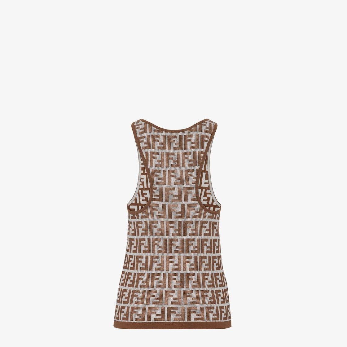Fendi o1s1wg110925 Top in Brown Size M / US 6-8 / IT 42-44 - 4 Thumbnail
