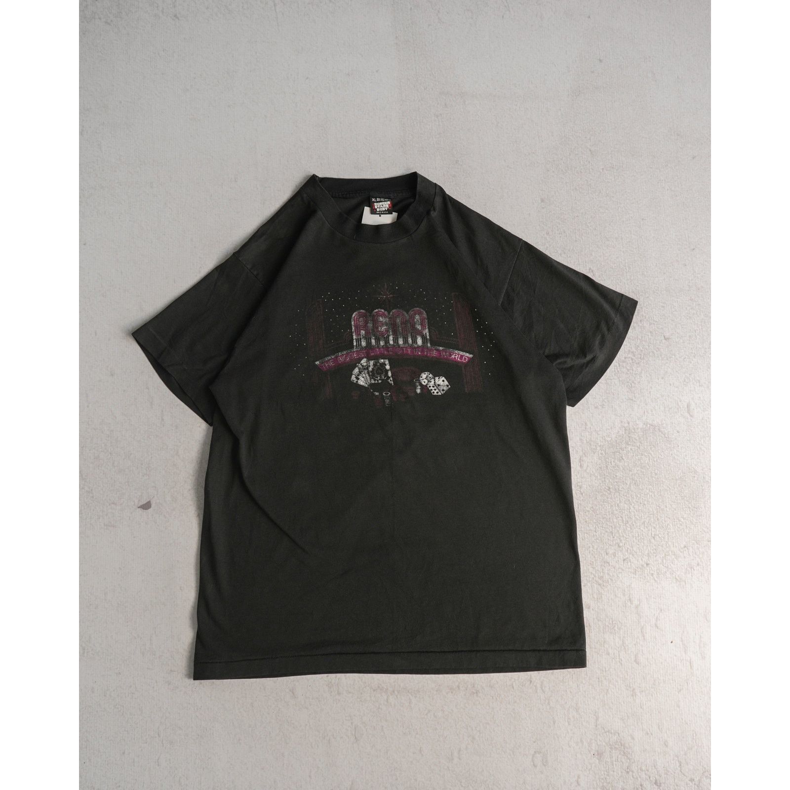 The Unbranded Brand Vintage 90s Reno Nevada Black T-Shirt - Men's Large Size US L / EU 52-54 / 3 - 1 Thumbnail