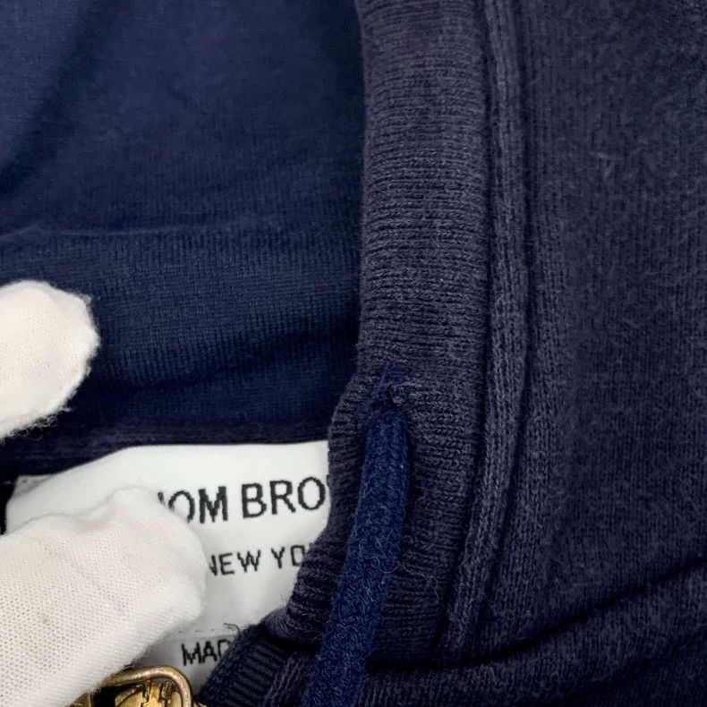 Thom Browne Thom Browne Tie-down pull zipper long sleeve hoodie jacket Size S / US 4 / IT 40 - 9 Thumbnail
