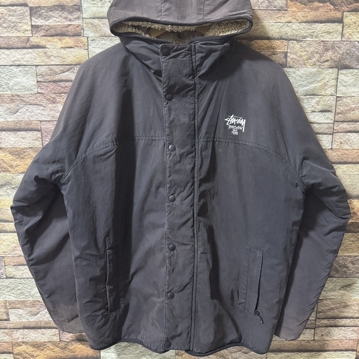 Stussy × Vintage Vintage Stussy Reversible Fleece Jacket Size US L / EU 52-54 / 3 - 3 Thumbnail