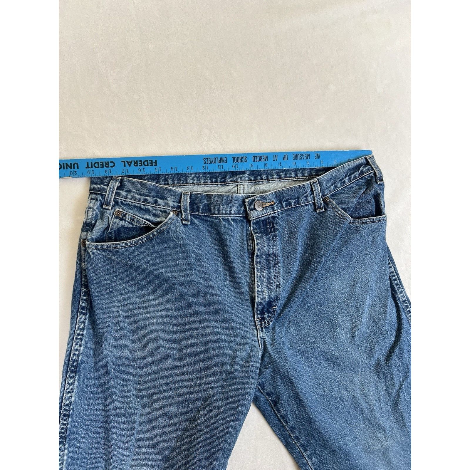 Dickies Vintage Dickies Blue Denim Jeans Size 36x30 Straight Leg Wor Size US 36 / EU 52 - 3 Thumbnail