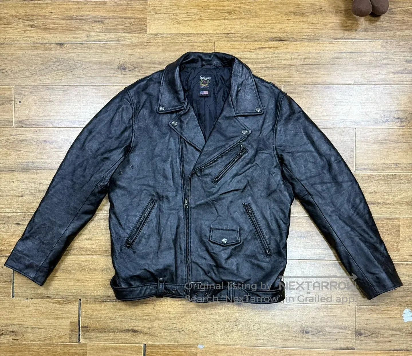 Schott Leather Motorcycle Jacket for Men.