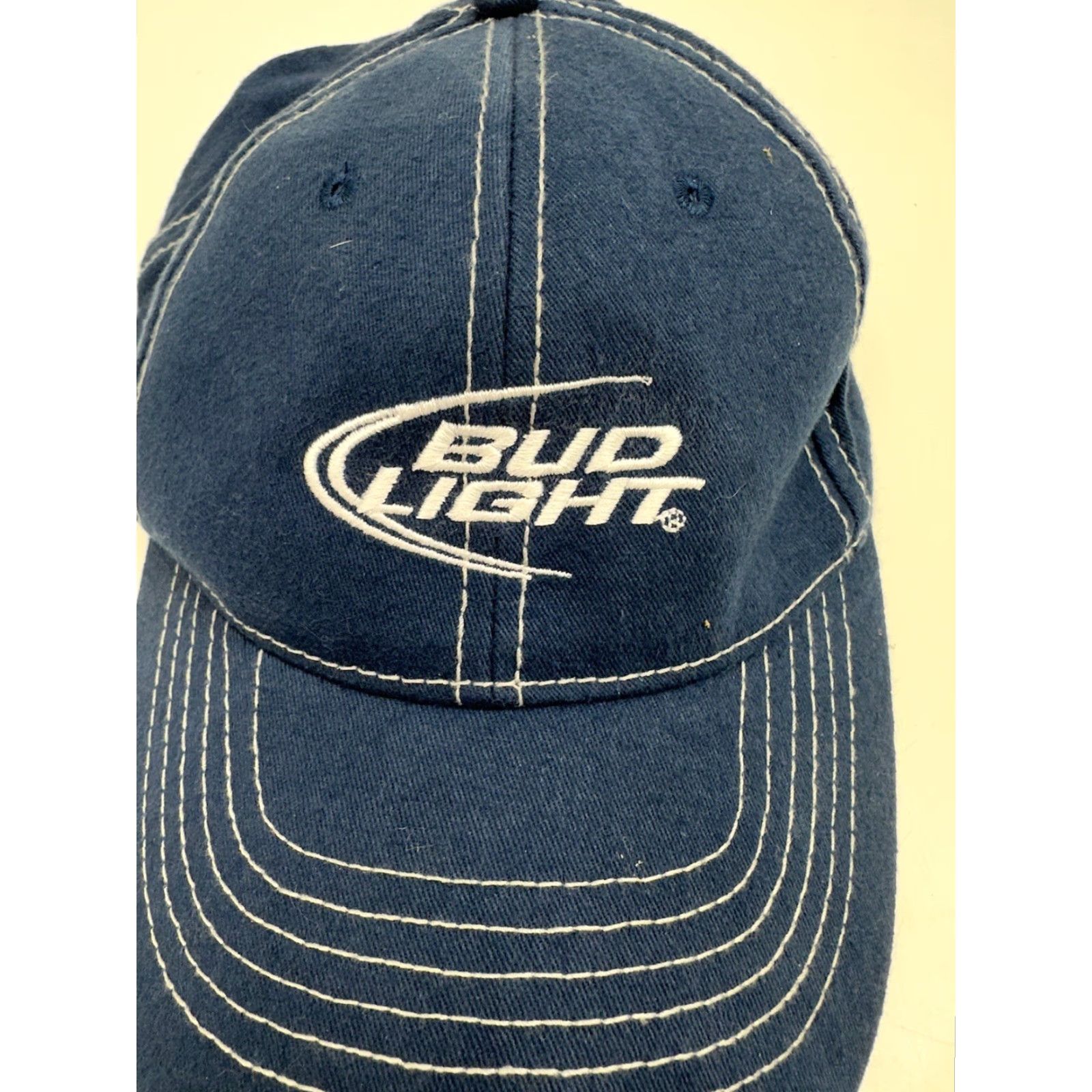 Vintage Bud Light Blue Adjustable Baseball Hat Cap OSFA Unisex Adult Size ONE SIZE - 2 Thumbnail