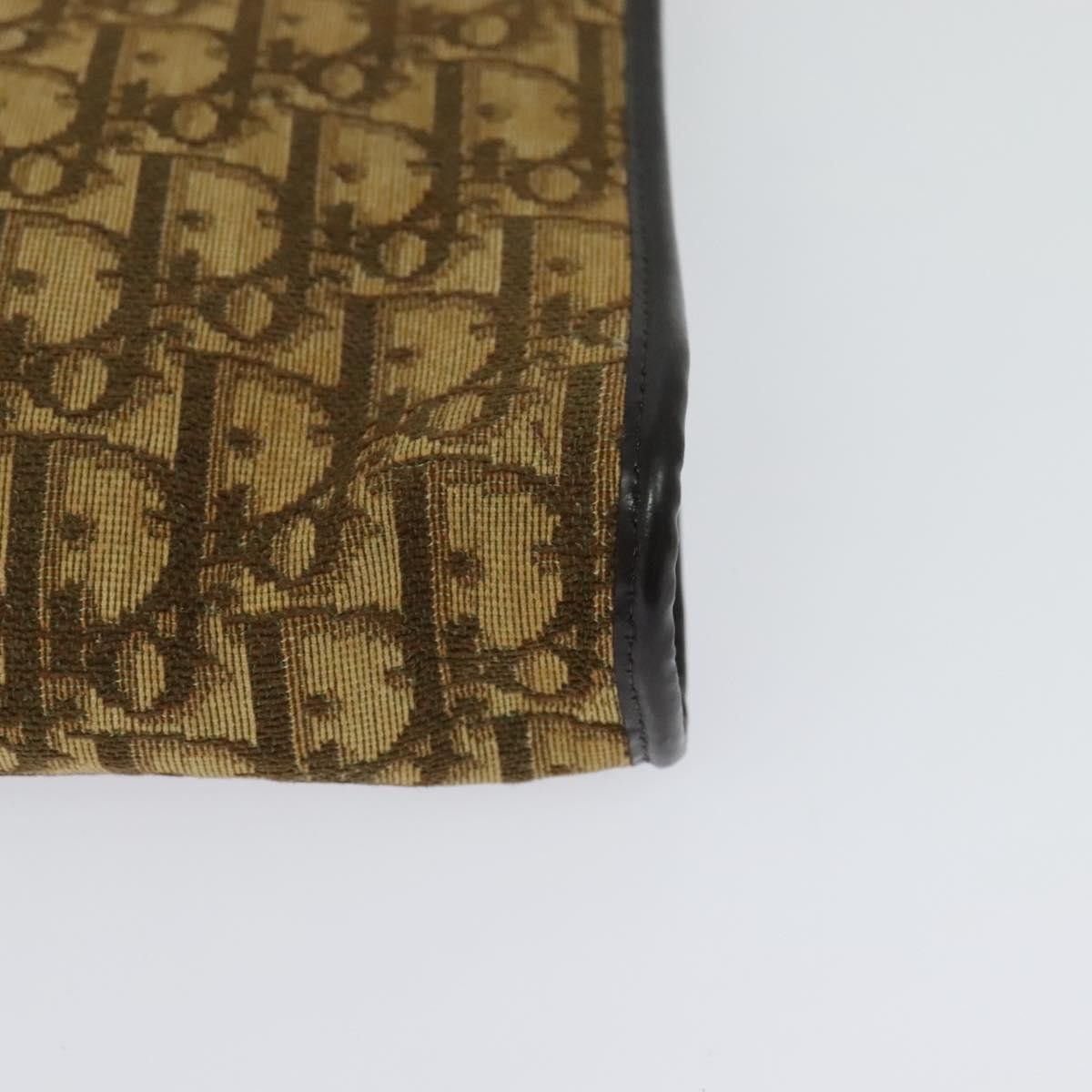Dior DIOR Trotter Canvas Shoulder Bag Brown Gold Size ONE SIZE - 11 Thumbnail
