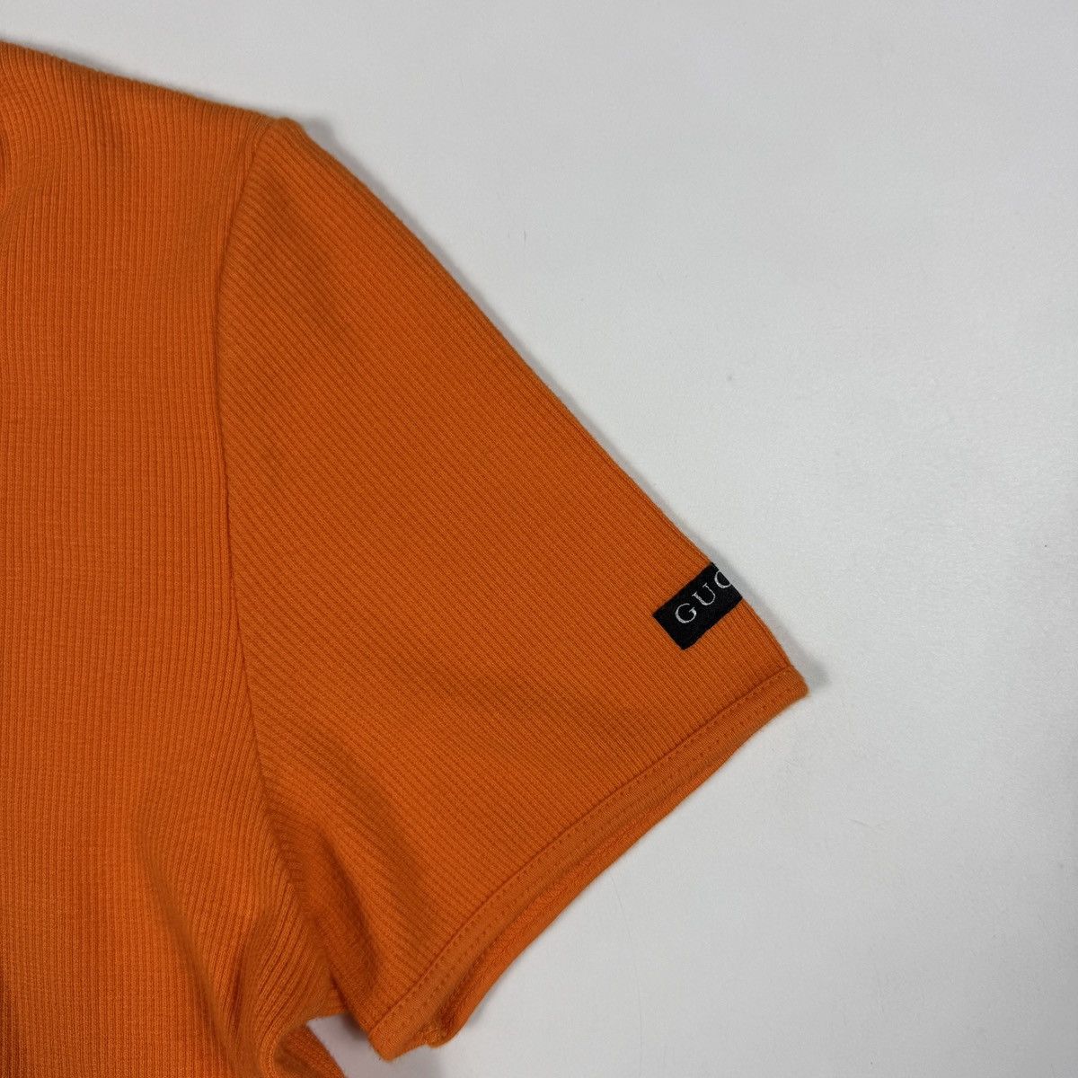 Gucci GUCCI Sleeve Logo Short-Sleeve Ribbed Summer Knit Size M / US 6-8 / IT 42-44 - 6 Thumbnail