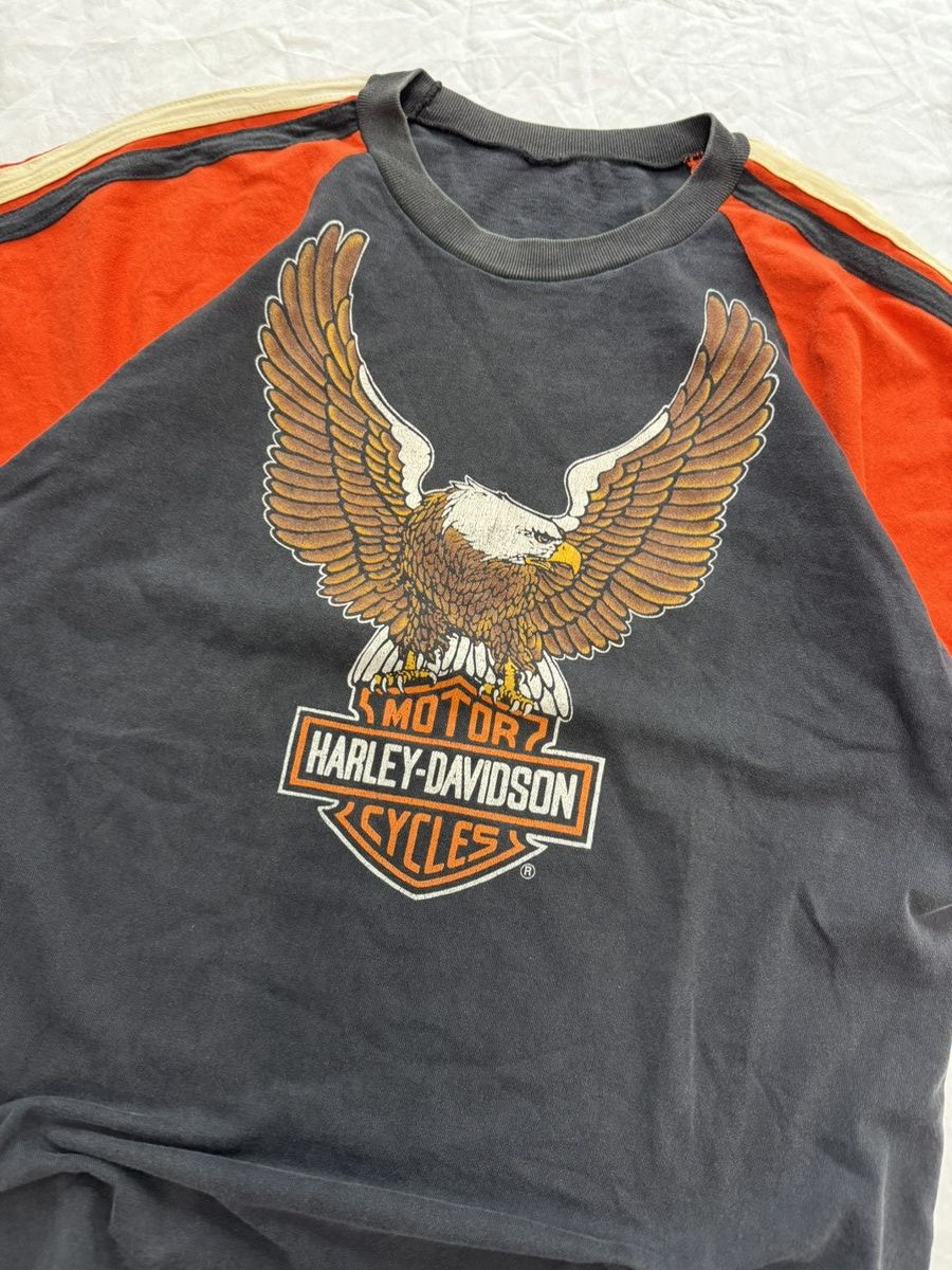 Harley Davidson Vintage 80s Harley Davidson Eagle Ragland T Shirt Rare Size US M / EU 48-50 / 2 - 4 Thumbnail