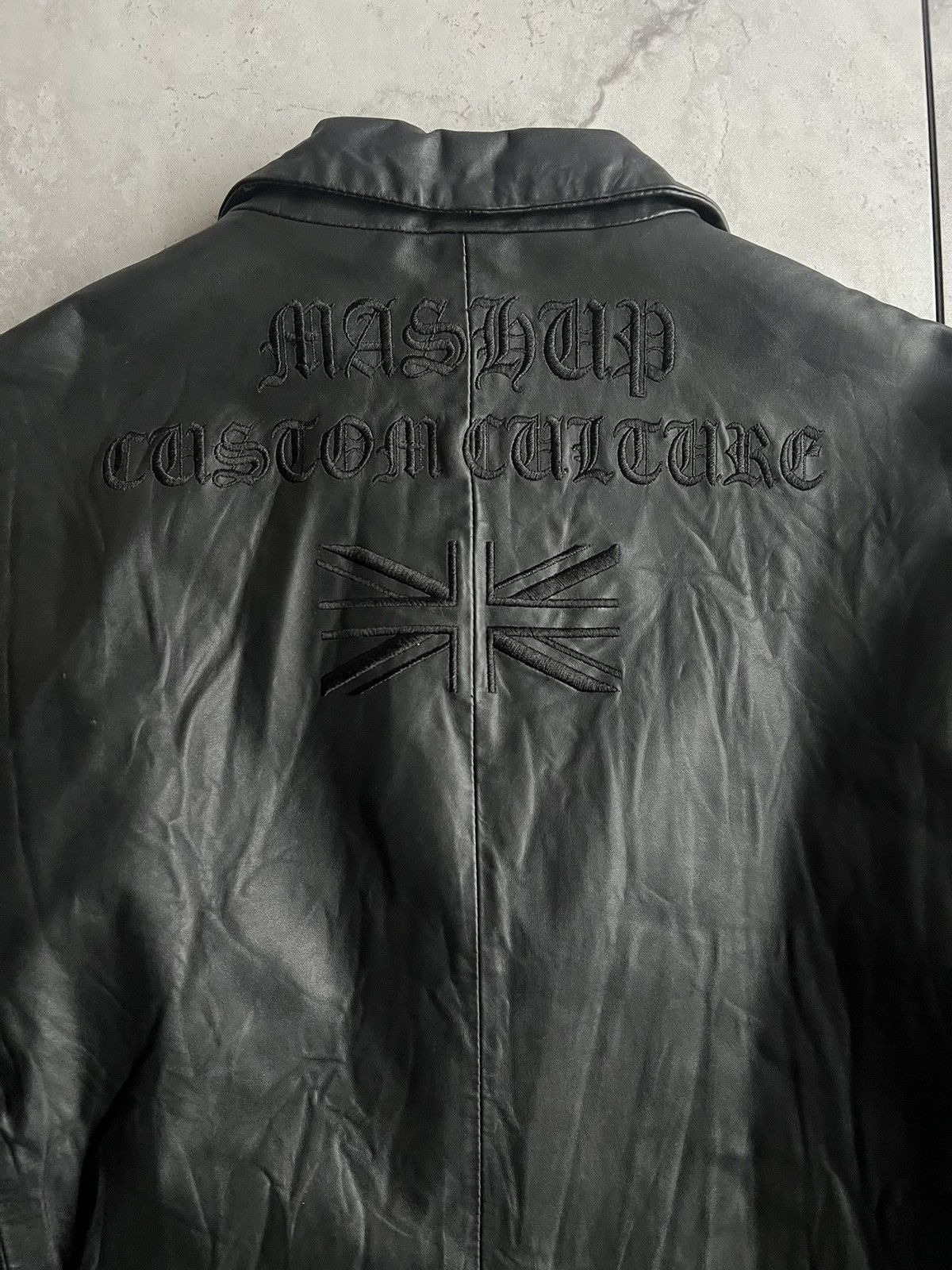 Japanese Brand Custom Couture Leather Embroidered Blazer Size US S / EU 44-46 / 1 - 2 Thumbnail