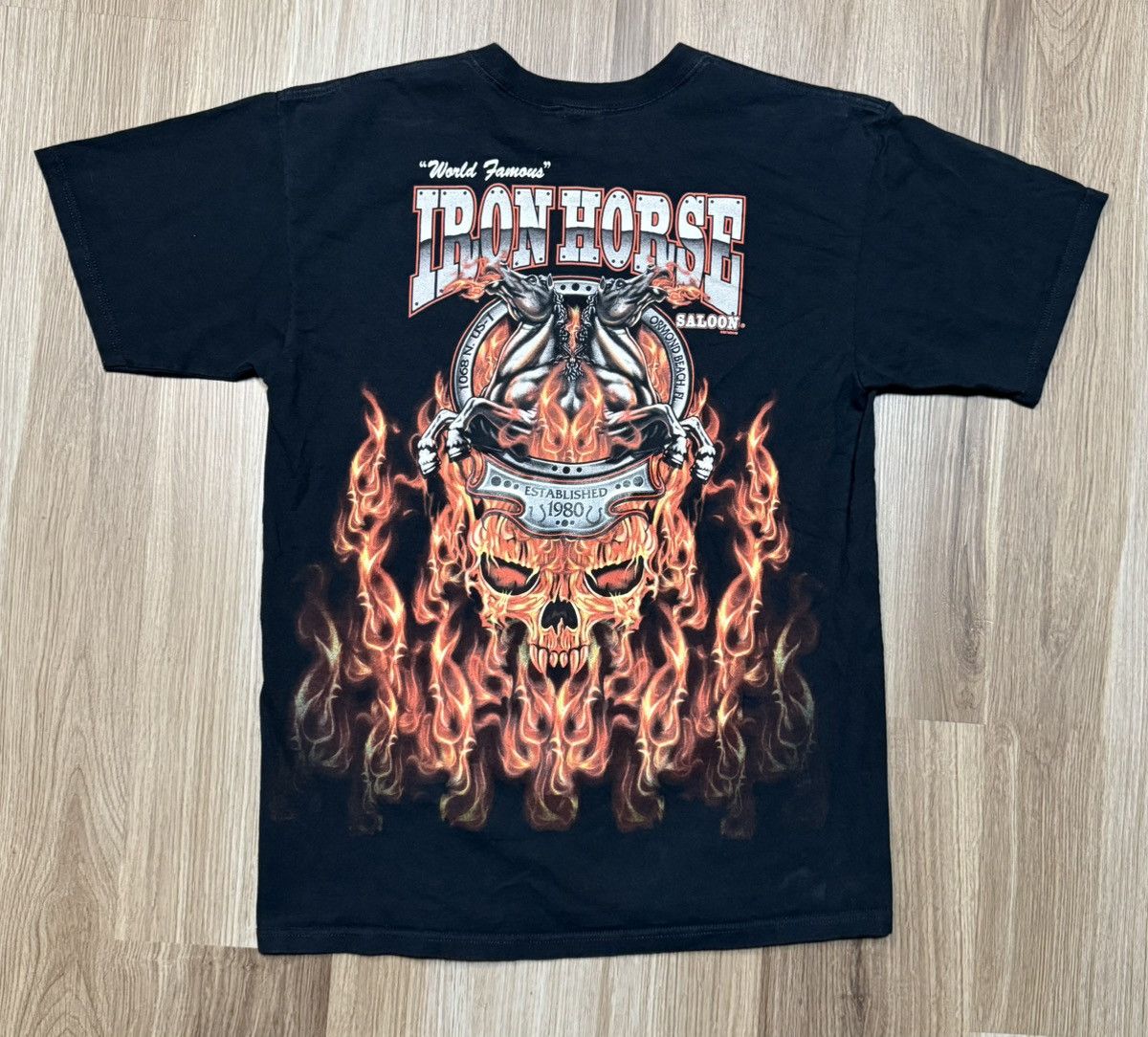 Other Vtg Y2K Iron Horse Saloon Black Men’s T-Shirt Size Large Size US L / EU 52-54 / 3 - 2 Thumbnail