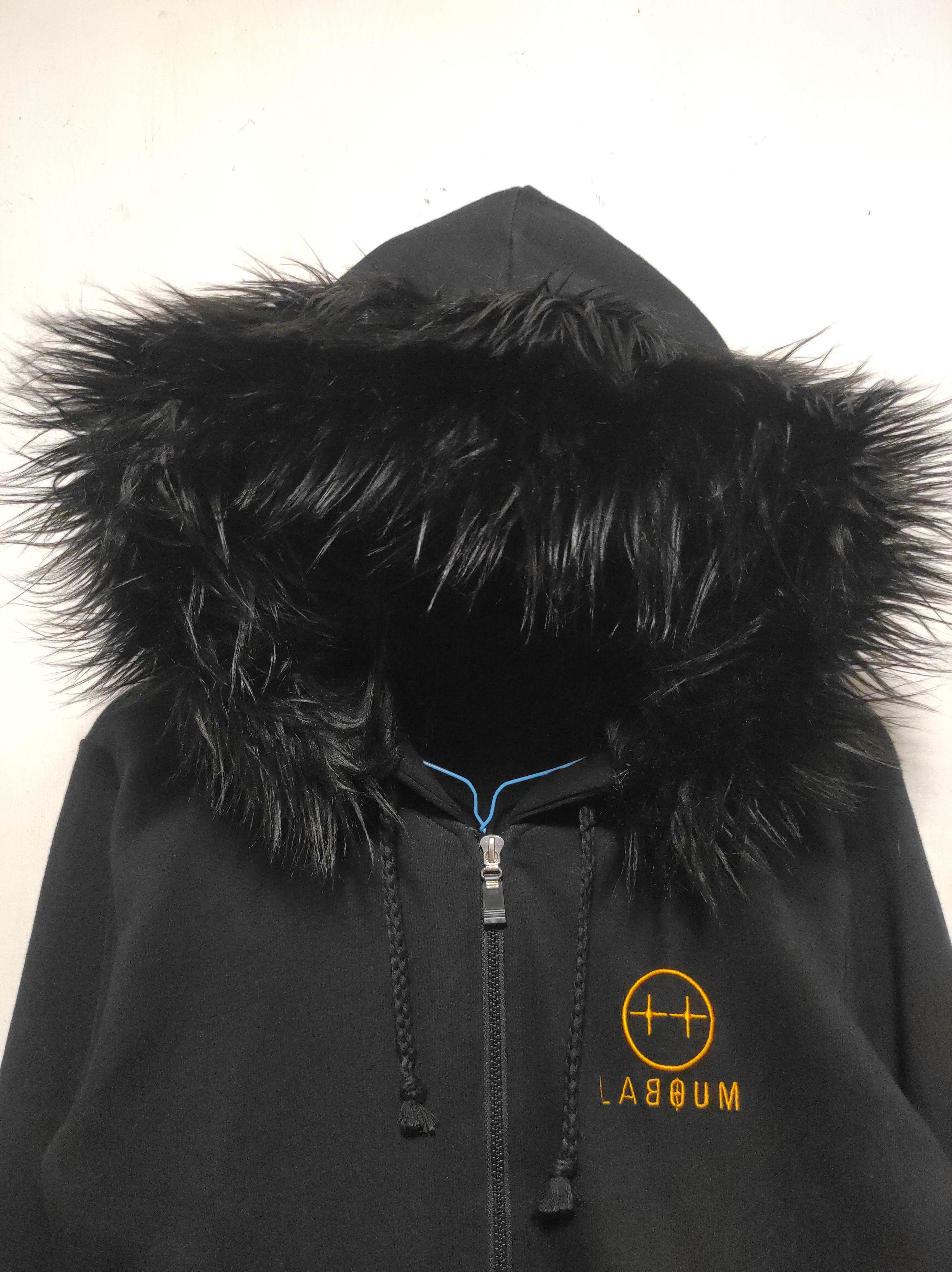 If Six Was Nine Laboum black Zip Fur Hoodie i6w9 Lgb Style Size US S / EU 44-46 / 1 - 4 Thumbnail