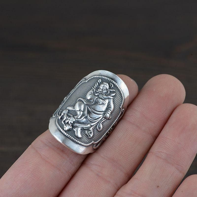 Japanese Brand × Jewelry Resizable Tide Totem Buddha Ring Size ONE SIZE - 2 Thumbnail