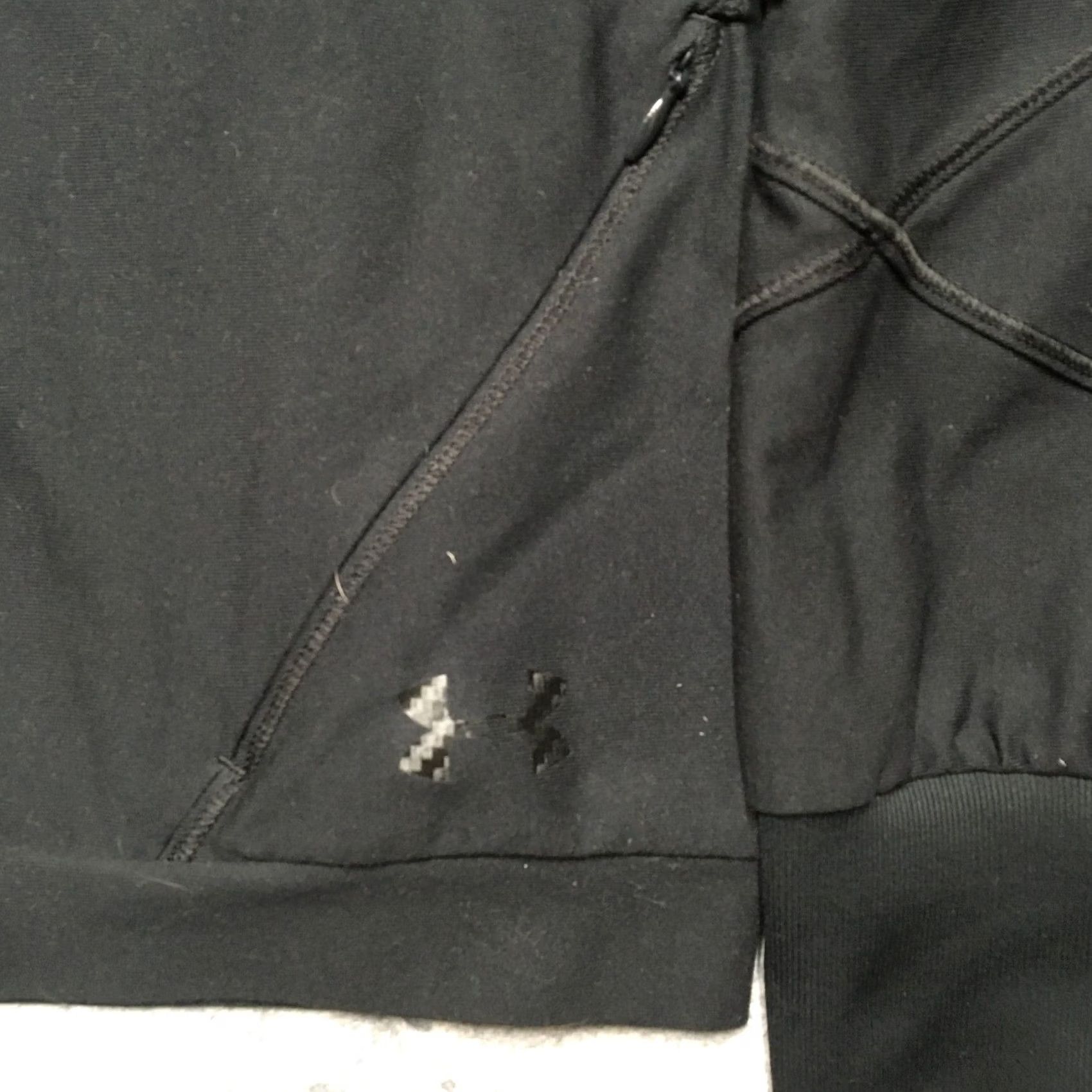 Under Armour Under Armour TB12 Celliant Recovery Jacket Women M Black Crop Lightweight Full Zip Moisture Wicking Athletic” Size M / US 6-8 / IT 42-44 - 2 Thumbnail