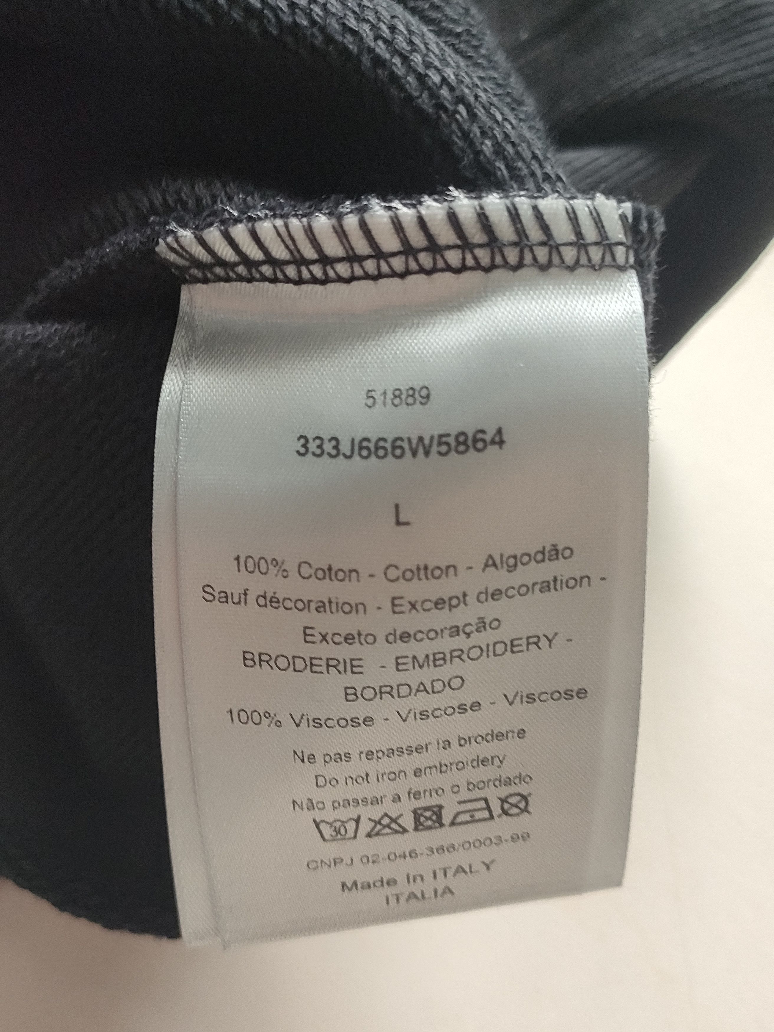 Dior Dior Embroidered Long Sleeve Sweatshirt Size US L / EU 52-54 / 3 - 4 Thumbnail
