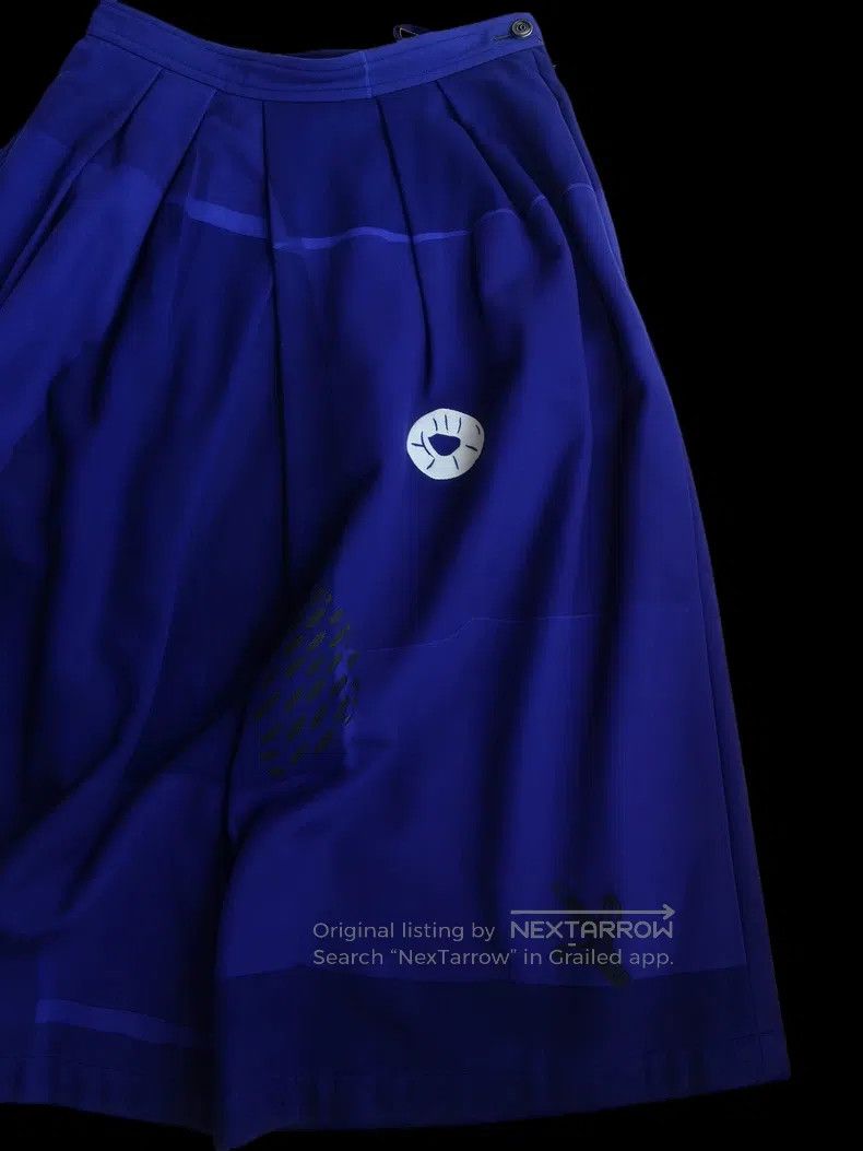 Comme des Garcons Comme Des Garcons size M Wool Cartoon Printed Blue Skirt Size 23" - 4 Thumbnail