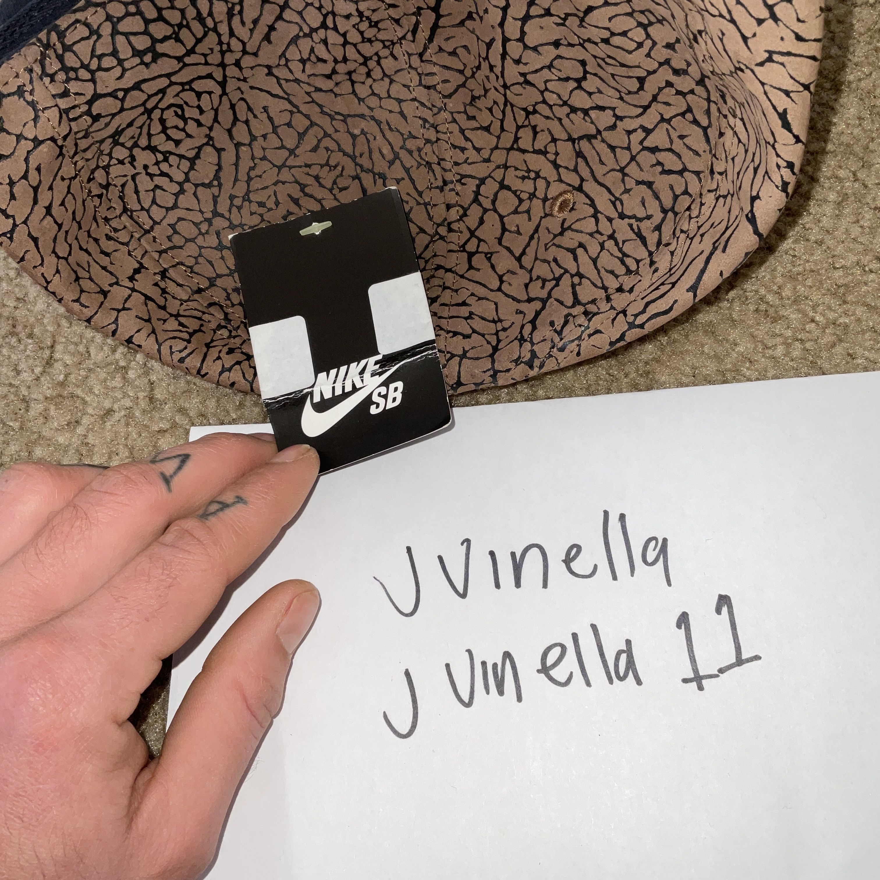 Nike nike sb hat 7 1/4 2006 brown elephant supreme dunk Size ONE SIZE - 4 Thumbnail