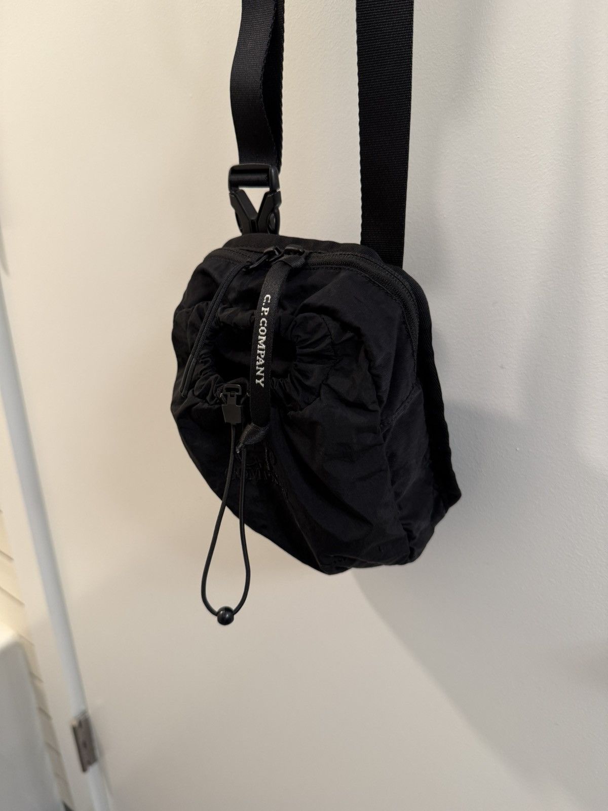 C.P. Company Nylon B Logo Embroidered Shoulder/Crossbody Bag Size ONE SIZE - 1 Thumbnail