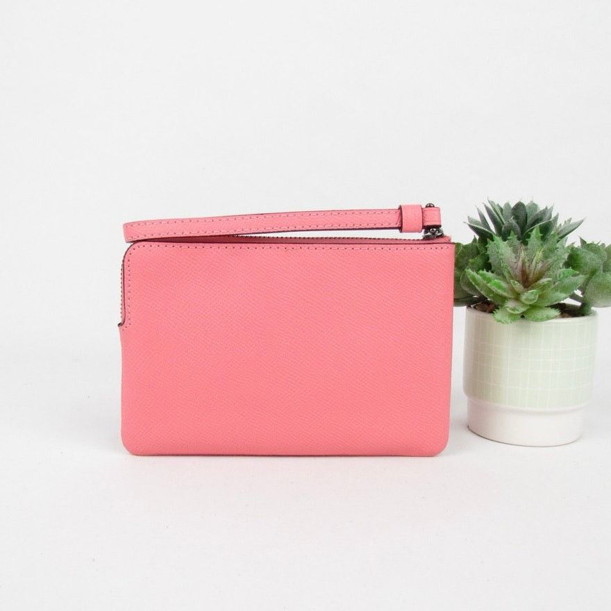 Coach Coach Crossgrain Leather Corner Zip Wristlet Size ONE SIZE - 2 Thumbnail