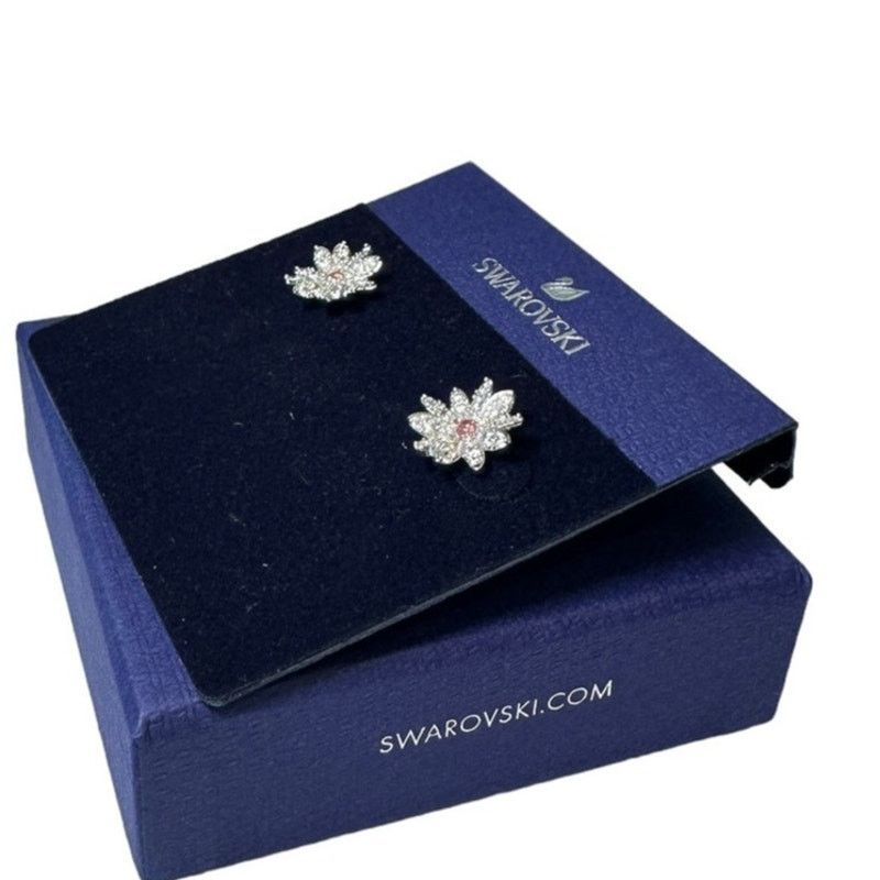 Swarovski Swarovski Eternal Flower stud earrings Flower, Pink Size ONE SIZE - 4 Thumbnail
