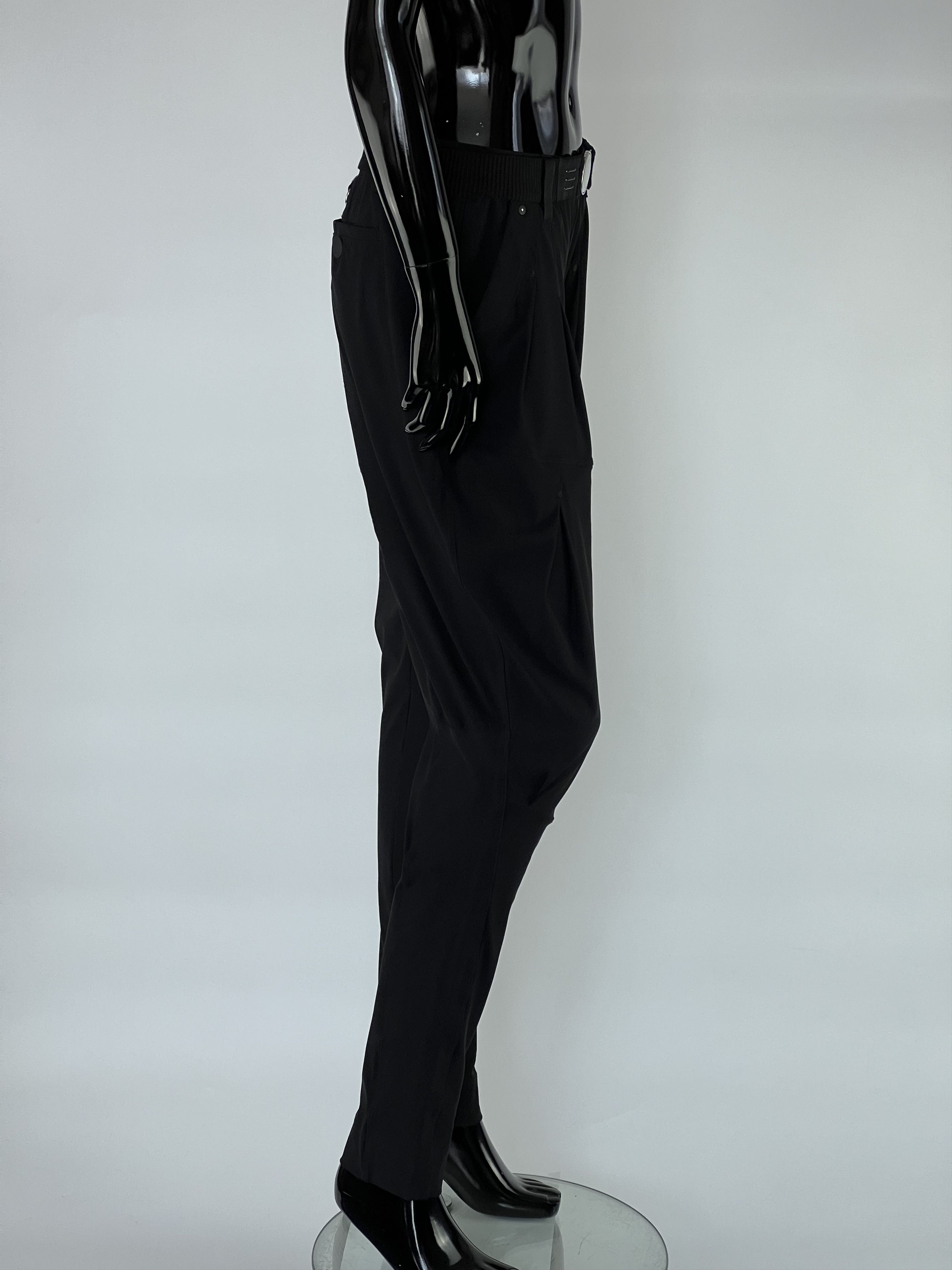 Other High Tech Women's Black Belted Pants Size US8 IT44 Size 30" / US 8 / IT 44 - 2 Thumbnail