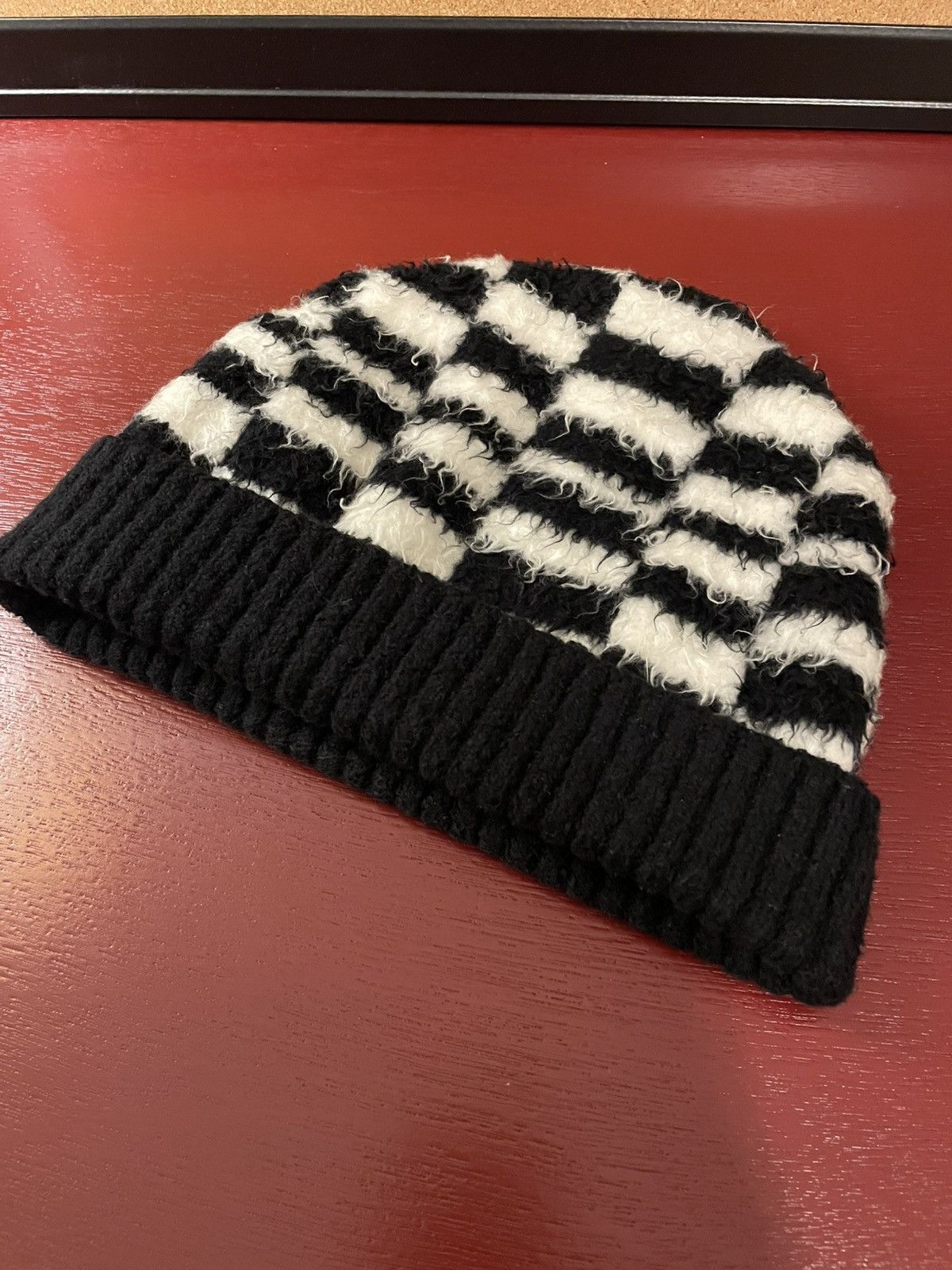 Celine SS21 ‘The Dancing Kid’ Check Runway Beanie Size ONE SIZE - 1 Thumbnail