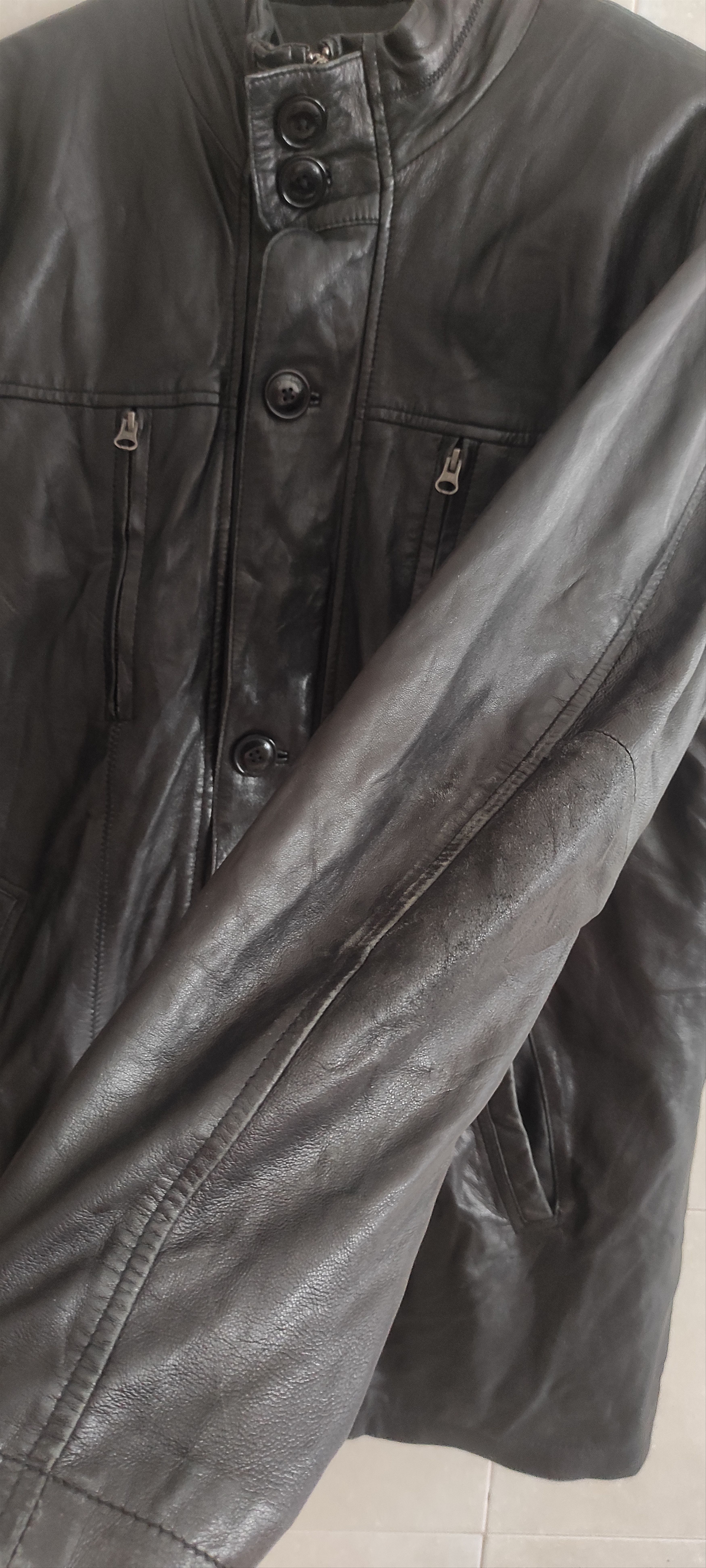 Genuine Leather Giorgio Paris Lamp Skin Soft Leather Moto Jacket Size L Size US L / EU 52-54 / 3 - 9 Thumbnail